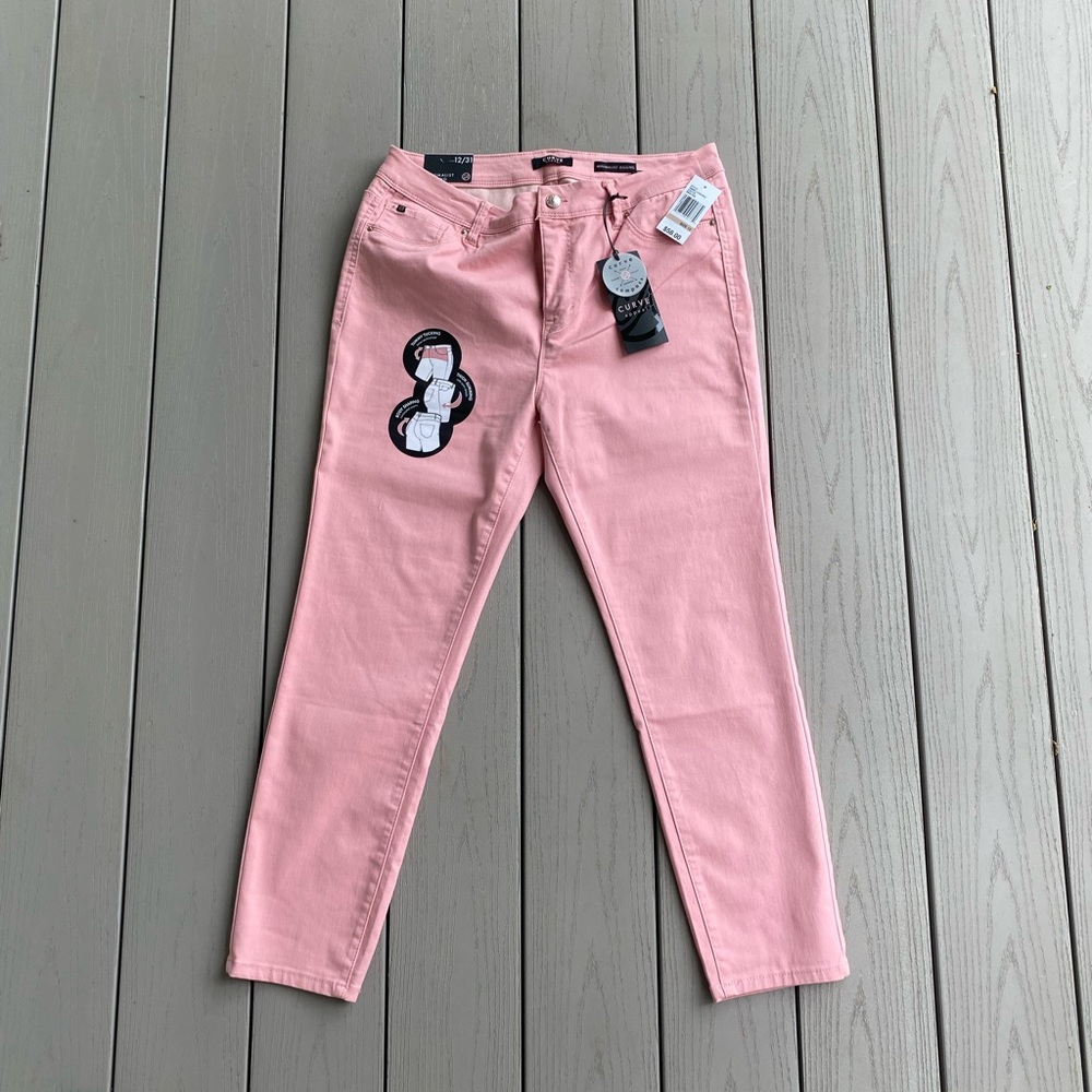 Curve Appeal Pink Tummy Tuck pants